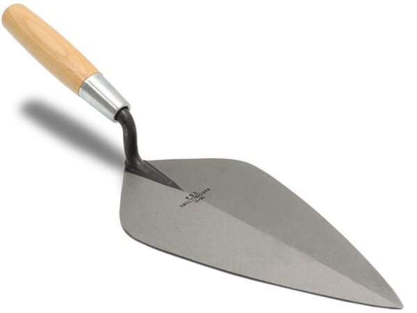 Marshalltown Maurerkelle Wide London Style, Holzgriff, Carbonstahl, Maße: 267x146 mm