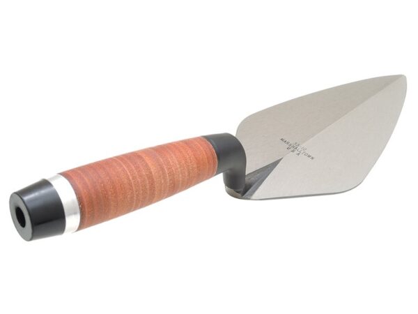 Marshalltown Maurerkelle London Style, Ledergriff, Carbonstahl, Maße: 241x111 mm