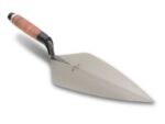Marshalltown Maurerkelle Wide London Style, Ledergriff, Carbonstahl, Maße:305x146 mm – Bild 4