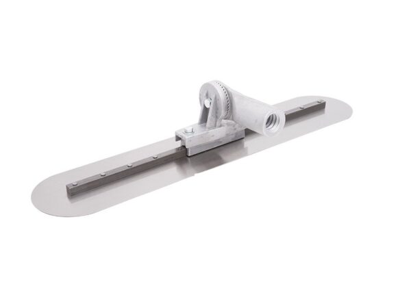 Marshalltown Multi-Mount Bodenglätter "Fresno", abgerundete Enden, verstellb. Gewinde-Kippgelenk, Carbonstahl, Maße: 762x127 mm