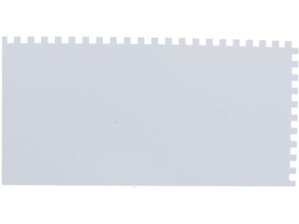 Marshalltown QLT Gezahnte Kelle, Eckig 10x10x10 mm, Kunststoffgriff/-blatt, Maße: 279x140 mm