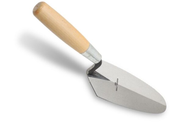 Marshalltown Messkelle/Entenschnabelkelle mit Holzgriff, Stahl, Maße: 242x95 mm