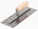 Marshalltown Gezahnte Kelle, U -4,5x10x44 mm, Holzgriff, Edelstahl, Maße: 279x102 mm – Bild 3
