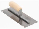 Marshalltown Gezahnte Kelle, U -4,5x10x44 mm, Holzgriff, Edelstahl, Maße: 279x102 mm – Bild 2