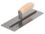 Marshalltown Gezahnte Kelle, U -4,5x4,5x6 mm, Holzgriff, Edelstahl, Maße: 279x102 mm