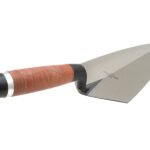 Marshalltown Maurerkelle Philadelphia Style, Ledergriff, Carbonstahl, Maße: 241x121 mm