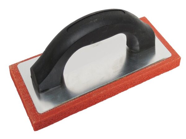 Marshalltown QLT Gummiglätter, Kunststoffgriff, rau, rötlich, Maße: 229x102 mm