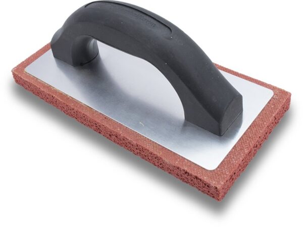 Marshalltown QLT Gummiglätter, Kunststoffgriff, fein, rötlich, Maße: 305x102 mm