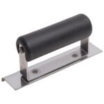 Marshalltown QLT Kantenkelle, Kunststoffgriff, R 6mm, L 10 mm, Gebogene Enden, Edelstahl, Maße: 152x76 mm