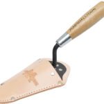 Marshalltown Archäologie-Spitzkelle mit Holster, Hartholzgriff, Carbonstahl, Maße: 127x64 mm