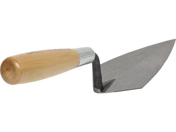 Marshalltown Philadelphia Style Spitzkelle, Hartholzgriff, Carbonstahl, Maße: 127x64 mm