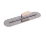 Marshalltown QLT Vollabgerundete Glättkelle, Holzgriff, Carbonstahl, Maße: 457x102 mm – Bild 5