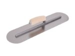 Marshalltown QLT Vollabgerundete Glättkelle, Holzgriff, Carbonstahl, Maße: 457x102 mm
