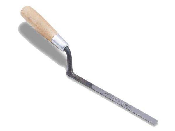 Marshalltown Maurer-/Fugenkelle mit Holzgriff, Carbonstahl, Maße: 165x6 mm