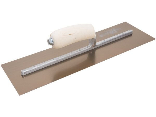 Marshalltown Flache PermaShape Kelle, Holzgriff, Goldstahl, Maße: 305x127 mm