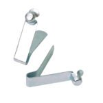 Marshalltown Einzel Ersatzknopfclips für 35 mm Druckknopfstangen, Stahl, 12 pro Box