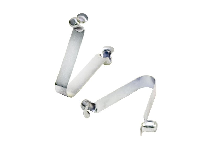 Marshalltown Doppel Ersatzclips für 44 mm Druckknopfstangen Marshalltown Doppel Ersatzclips für 44 mm Druckknopfstangen, Stahl, 12 pro Box – Bild 1