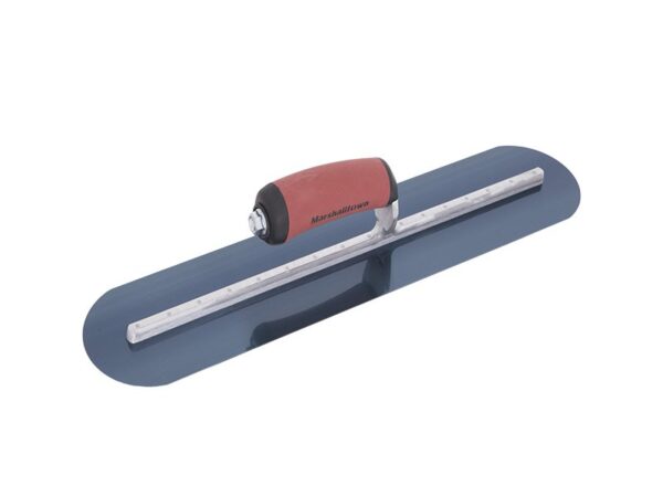 Marshalltown Glättkelle, Voll abgerundet, Gebogener Durasoft Griff, Blaustahl, Maße: 610x127 mm