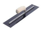 Marshalltown Glättkelle gebogenem Holzgriff, Blaustahl, Maße: 610x102 mm
