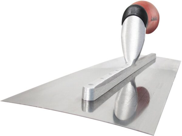 Marshalltown Trockenwandkelle, Gebogener Durasoft Griff, Edelstahl, Maße: 279x114 mm