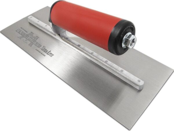 Marshalltown Trockenwandkelle, Gerader Durasoft Griff, Carbonstahl, Maße: 279x114 mm