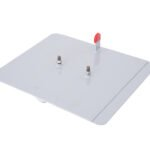 Marshalltown Lauf-Nutfräse, Doppelpfosten-Kippgelenk, breite Fuge, R 13 mm, T 25 mm, Edelstahl, Maße: 305x356 mm