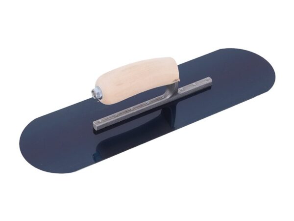 Marshalltown QLT Poolkelle, Holzgriff, 6 sichtbare Nieten, Blaustahl, Maße: 356x102 mm
