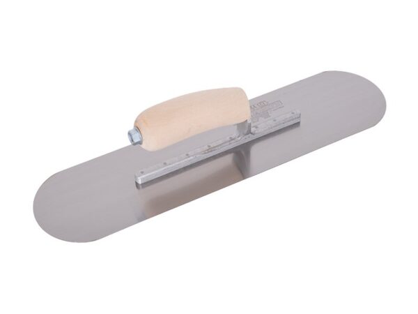 Marshalltown Poolkelle, 10 sichtbare Nieten, Holzgriff, Edelstahl, Maße:457x127 mm