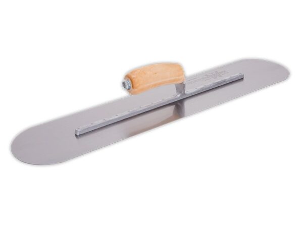 Marshalltown Poolkelle, 16 sichtbare Nieten, Holzgriff, Edelstahl, Maße: 610x127 mm