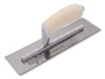 Marshalltown Glättkelle, Gebogener Holzgriff, Carbonstahl, Maße: 254x102 mm – Bild 5