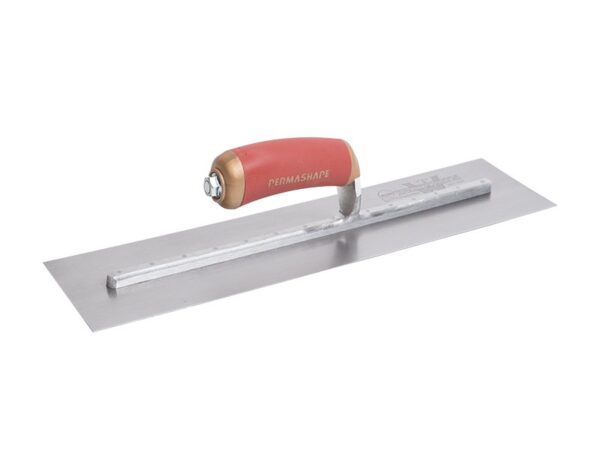 Marshalltown PermaShape Glättkelle "Broken-in", Durasoft Griff, Carbonstahl, Maße: 457x102 mm