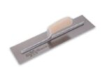 Marshalltown Glättkelle, Gebogener Holzgriff, Carbonstahl, Maße: 457x127 mm – Bild 5