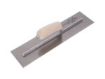 Marshalltown Glättkelle, Gebogener Holzgriff, Carbonstahl, Maße: 457x127 mm