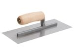 Marshalltown QLT Glättkelle, Holzgriff, Carbonstahl, Maße: 356x102 mm