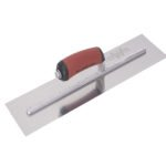 Marshalltown Edelstahl Glättkelle mit gebogener Durasoft Griff, Maße: 508x127 mm