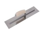 Marshalltown Edelstahl Glättkelle mit gebogener Holzgriff, Maße: 508x127 mm