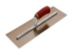 Marshalltown PermaShape Glättkelle "Broken-in", Durasoft Griff, Goldstahl, Maße: 330x127 mm – Bild 5