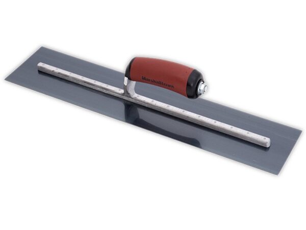 Marshalltown Glättkelle gebogenem Durasoft Griff, Blaustahl, Maße: 356x102 mm