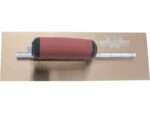 Marshalltown Glättkelle mit gebogener Durasoft Griff, Goldstahl, Maße: 305x102 mm – Bild 4