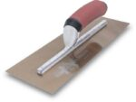 Marshalltown Glättkelle mit gebogener Durasoft Griff, Goldstahl, Maße: 356x127 mm – Bild 6