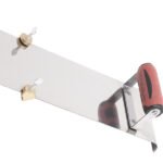 Marshalltown Kantenkelle mit verstellbarer Nutfräse, Durasoft Griff, R 10 mm, L 19 mm, T 6 mm, Edelstahl, Maße: 356x127 mm