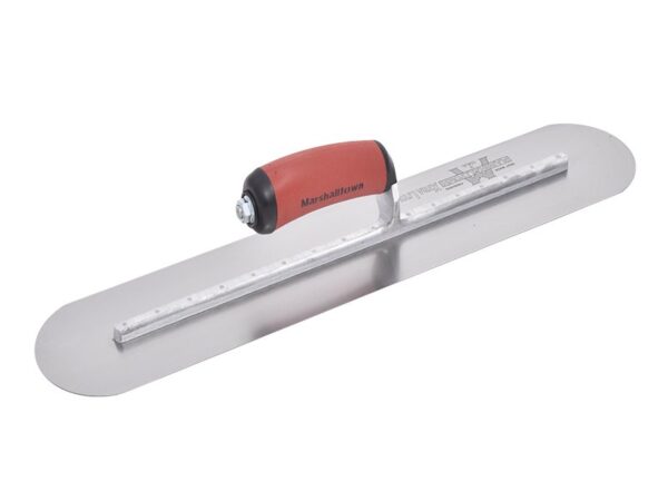 Marshalltown Glättkelle, Voll abgerundet mit Durasoft Griff, Carbonstahl, Maße: 508x102 mm