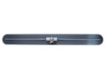 Marshalltown QLT Multi-Mount Bodenglätter "Fresno", abgerundete Enden, verstellb. Vollwinkel -Kippgelenk, Blaustahl, Maße: 1067x127 mm