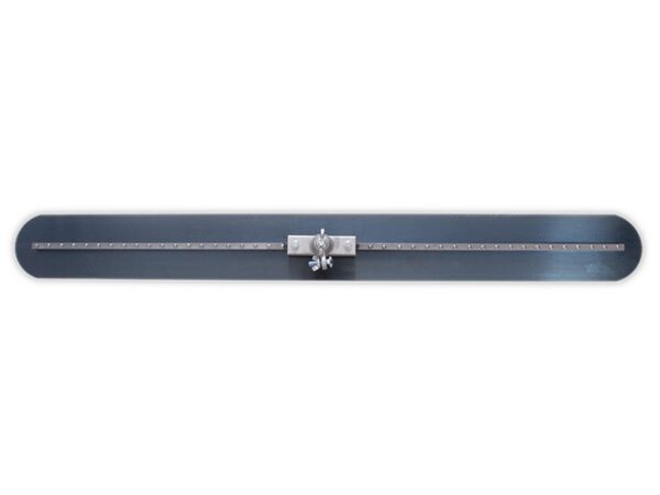 Marshalltown QLT Multi-Mount Bodenglätter "Fresno", abgerundete Enden, verstellb. Vollwinkel -Kippgelenk, Blaustahl, Maße: 1067x127 mm
