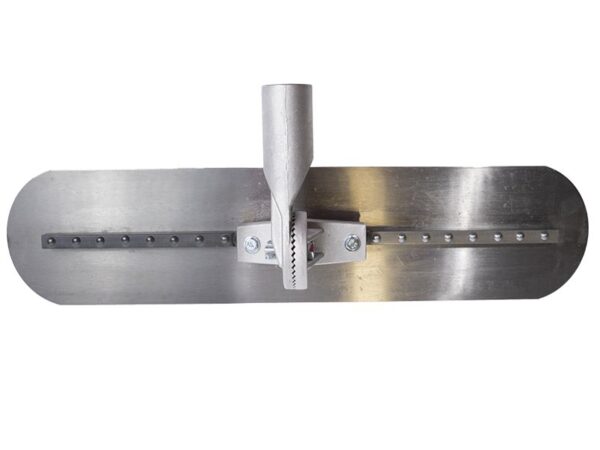 Marshalltown QLT Multi-Mount Bodenglätter "Fresno", abgerundete Enden, verstellb. Gewinde -Kippgelenk, Carbonstahl, Maße: 762x127 mm