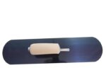 Marshalltown Poolkelle mit abgerundeten Enden, 6 sichtbare Nieten, Holzgriff, Blaustahl, Maße: 457x102 mm – Bild 3