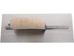 Marshalltown QLT Glättkelle, Gebogener Holzgriff, Carbonstahl, Maße: 279x114 mm – Bild 3
