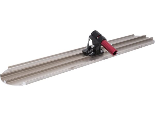 Marshalltown QLT Bodenglätter, abgerundet, Rock-It 2.0 Kippgelenk, Magnesium, Maße: 1219x203 mm
