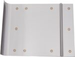 Marshalltown Sicherheitsstufen Lauf-Nutfräse/Kantenkelle, R 19mm, L 16mm, Edelstahl, Maße: 152x203 mm