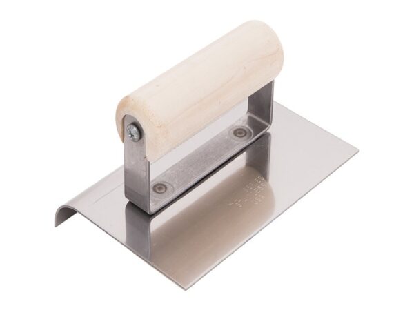 Marshalltown QLT Kantenkelle, Holzgriff, R 6mm,L 10mm, Edelstahl, Maße: 152x152 mm